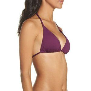 Becca by Rebecca Virtue Triangle Bikini Top Purple Raisin Medium Color Code